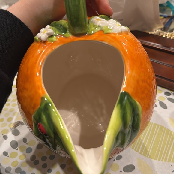VINTAGE MARTH STEWART ORANGE PITCHER FOR SALE - Picture 7 of 8